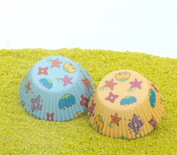 Papierbackförmchen Maxi Blumen 50Stk