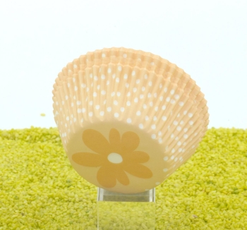 Papierbackförmchen Maxi Blume gelb 50Stk
