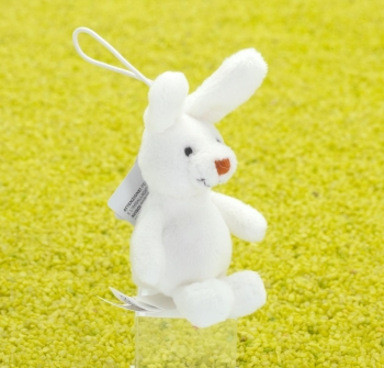 Schlüsselanhänger Supermini Hase Hoppsy weiß sitzend 6cm Schlüsselanhänger Supermini Hase Hoppsy weiß sitzend 6cm