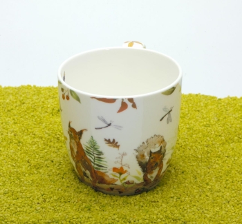 Henkelbecher Porzellan Victoria Lowe - Autumn Squirrel 450ml