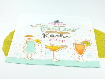 Geschirrtuch Küchentuch mit Schlaufe Parties