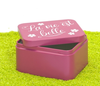 Geschenkbox Colour Splash - La vie est belle 12 x 10 x 6 cm