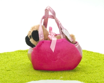 Fancy Pals Plüschtier Peek-a-Boo Mops in der Tasche 20,5cm