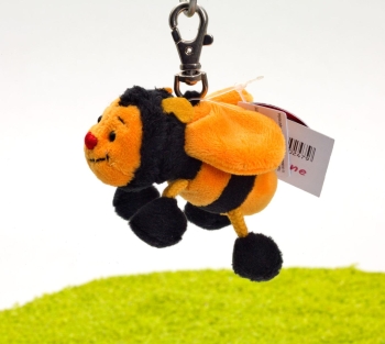 Schlüsselanhänger mit Karabinerhaken Biene Sabiene 10cm