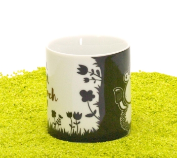 Tasse Porzellan Wortheld Winken 450 ml