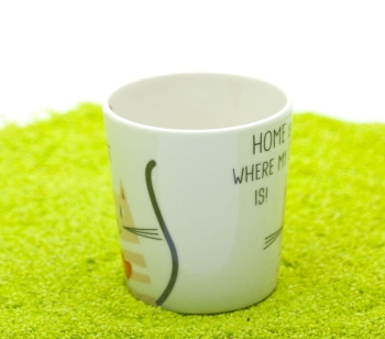 Henkelbecher Porzellan Trend Mug Home Cat 350ml