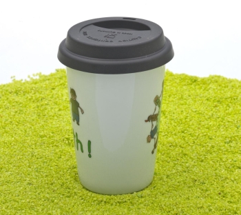 Coffee To Go Becher Porzellan Eco - It´s our Earth 380ml