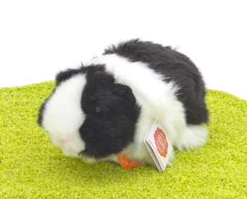 Plüschtier Meerschweinchen schwarz-weiß 20cm