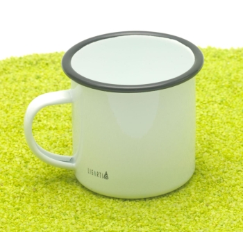 Tasse aus Emaille Zaubär (Waschbär) 300ml