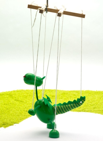 Marionette Dinosaurier / Drache 16 cm