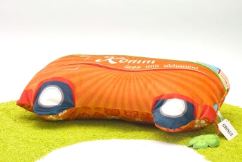 Motiv-Kissen aus Plüsch VW Bus (Camping, Bully)