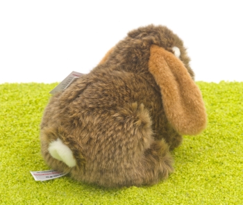 Plüschtier Hase Widderkaninchen braun 18cm