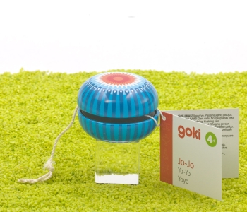 Jo-Jo aus lackiertem Holz mit Stern Blume