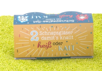 2er Set Schnapsglas Eis / Kehle 6cl