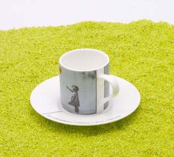 Espressotasse Porzellan ARTselection Girl with Balloon by Banksy 95ml