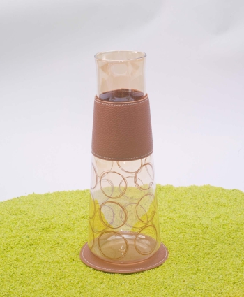 Eve Glaskaraffe Circular Cognac 1,25l