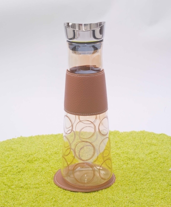 Eve Glaskaraffe Circular Cognac 1,25l