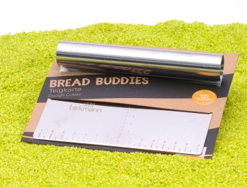 Bread Buddies Teigkarte aus Edelstahl