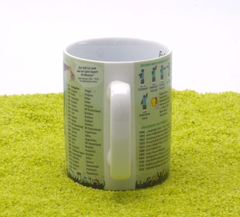 Wissensbecher Porzellan Fussball 490ml