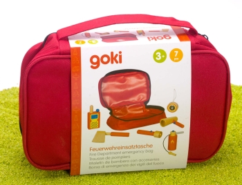 Kinder Feuerwehreinsatztasche mit Holzutensilien