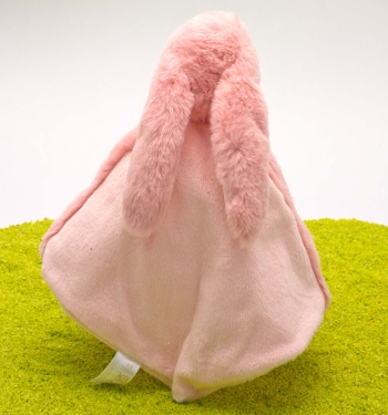 ebba Eco Schmusetuch aus Plüsch Brenna Hase in rosa