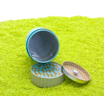 Teedose Case New Little Geisha rund petrol 150g