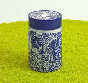 Teedose Case Côte d'Azur rund blue 150g