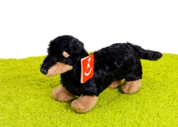 Plüschtier Mini Flopsie Hund Dackel braun-schwarz 20,5cm