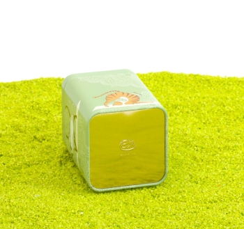 Teedose Yoga Katzen grün 100g