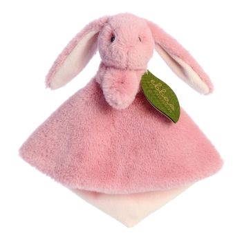 ebba Eco Schmusetuch aus Plüsch Brenna Hase in rosa