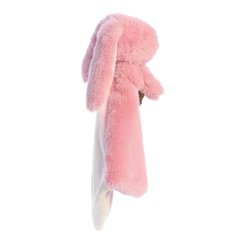ebba Eco Schmusetuch aus Plüsch Brenna Hase in rosa
