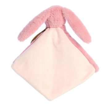 ebba Eco Schmusetuch aus Plüsch Brenna Hase in rosa