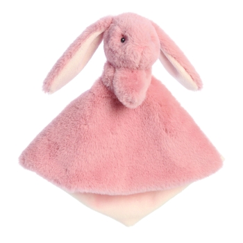 ebba Eco Schmusetuch aus Plüsch Brenna Hase in rosa