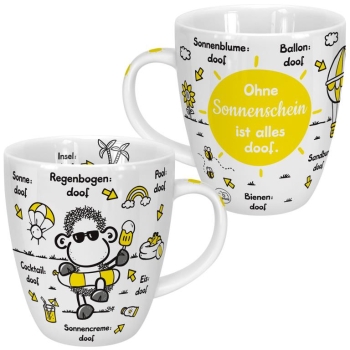 Tasse Porzellan ODIAD Sonnenschein - Ohne Sonnenschein ist alles doof 400ml