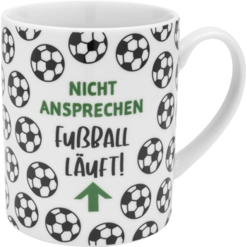 XL Tasse Porzellan Fussball 600 ml