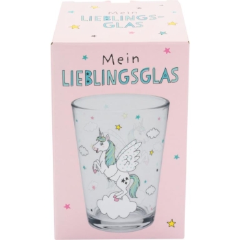 Kinder Trinkglas Einhorn 200ml