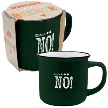 Extragroßer Lieblingsbecher Porzellan Nö! 550 ml