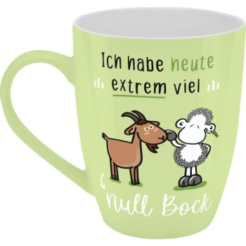 Becher Porzellan Herrlich Böser Becher Null Bock 350ml