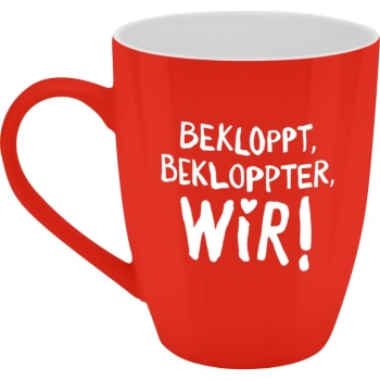 Becher Porzellan Herrlich Böser Becher Bekloppt 350ml