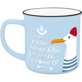 Becher Porzellan "Lieblingsbecher für Dich" Meer 350 ml