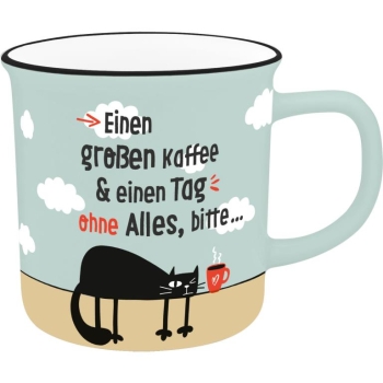 Extragroßer Lieblingsbecher Porzellan Kaffee 550 ml