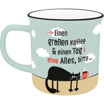 Extragroßer Lieblingsbecher Porzellan Kaffee 550 ml