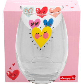 Trinkglas Herzen 600ml