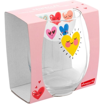 Trinkglas Herzen 600ml