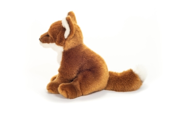Plüschtier Fuchs sitzend rotbraun 20cm