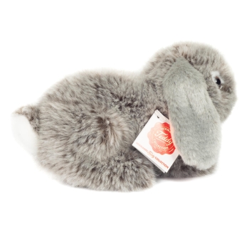Plüschtier Hase Widderkaninchen grau 18cm