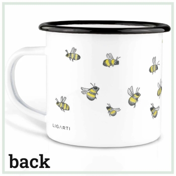 Tasse aus Emaille Bienenschwarm 300ml