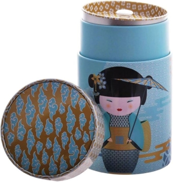 Teedose Case New Little Geisha rund petrol 150g