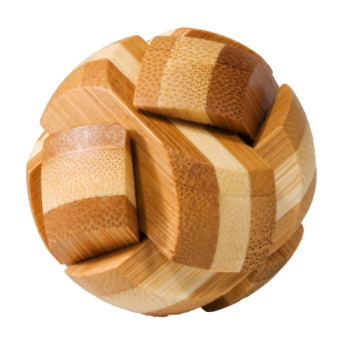 IQ Test Bambus Puzzle in der Dose Ball