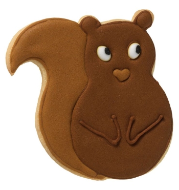 XXL Ausstecher Eichhörnchen von vorne Edelstahl 9cm